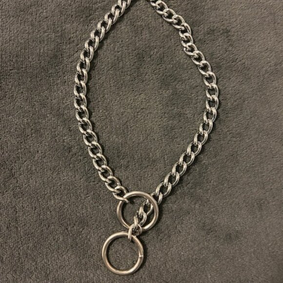 Stainless Steel Dog Chain Slip Collar, 17-1/2" - Picture 1 of 5